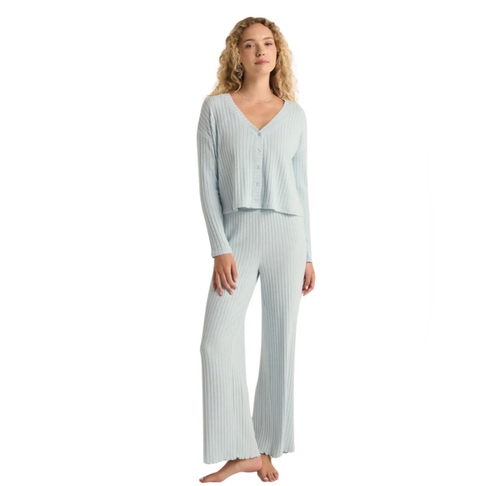 Z Supply Lounge Dawn Smocked Pant and Cardigan Set